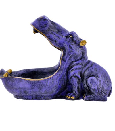 "Big Mouth Hippopotamus Showpiece | Resin Table Decor for Home & Office"