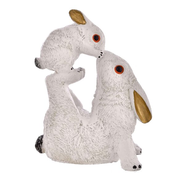 "Rabbit Showpiece | Handcrafted Polyresin Statue for Home & Office Decor"
