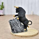"Antique Geometric Statue Bull Sculpture | Handcrafted Modern Art Decor | Perfect Gift for Home & Office"
