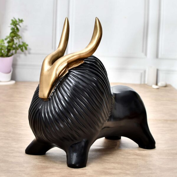 "Golden Horn Yak-Black | Exquisite Handcrafted Showpiece | Majestic Decor for Home & Office"