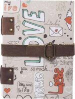 "Handmade Classic Printed Cardboard Diary with String Closure"