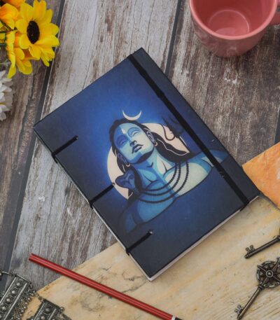 "Handmade Classic Printed Cardboard Diary with String Closure"