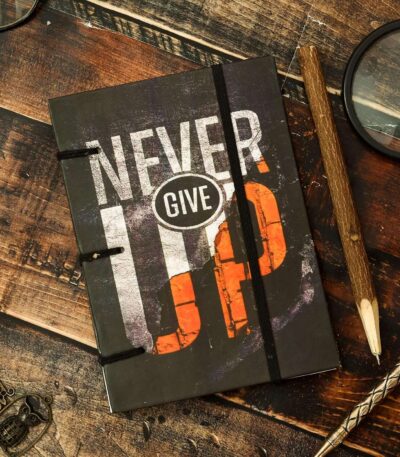 "Handmade Classic Printed Cardboard Diary with String Closure"