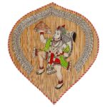 "Bamboo Leaf Design Wall Hanging of Hanuman Ji for Home Decor"