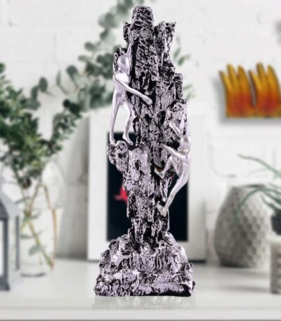 "Atlas Men Sitting on Ball Showpiece - Multicolour Greek Mythology Sculpture for Home & Office Decor"