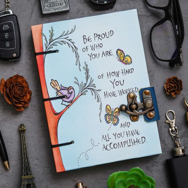 "Chic Notes Diary with Buckle Lock - Perfect for Writing, Planning, and Creativity"