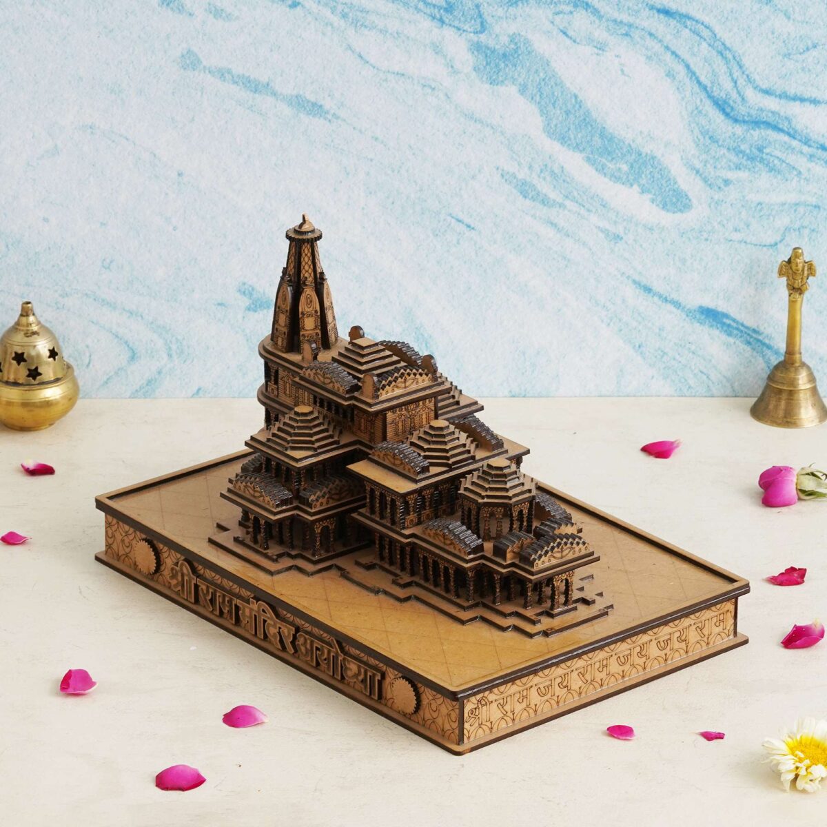 "DivinePresence Ram Lalla Idol - Ayodhya Murti Resin Statue for Home Decor, Office, Temple & Gifting"