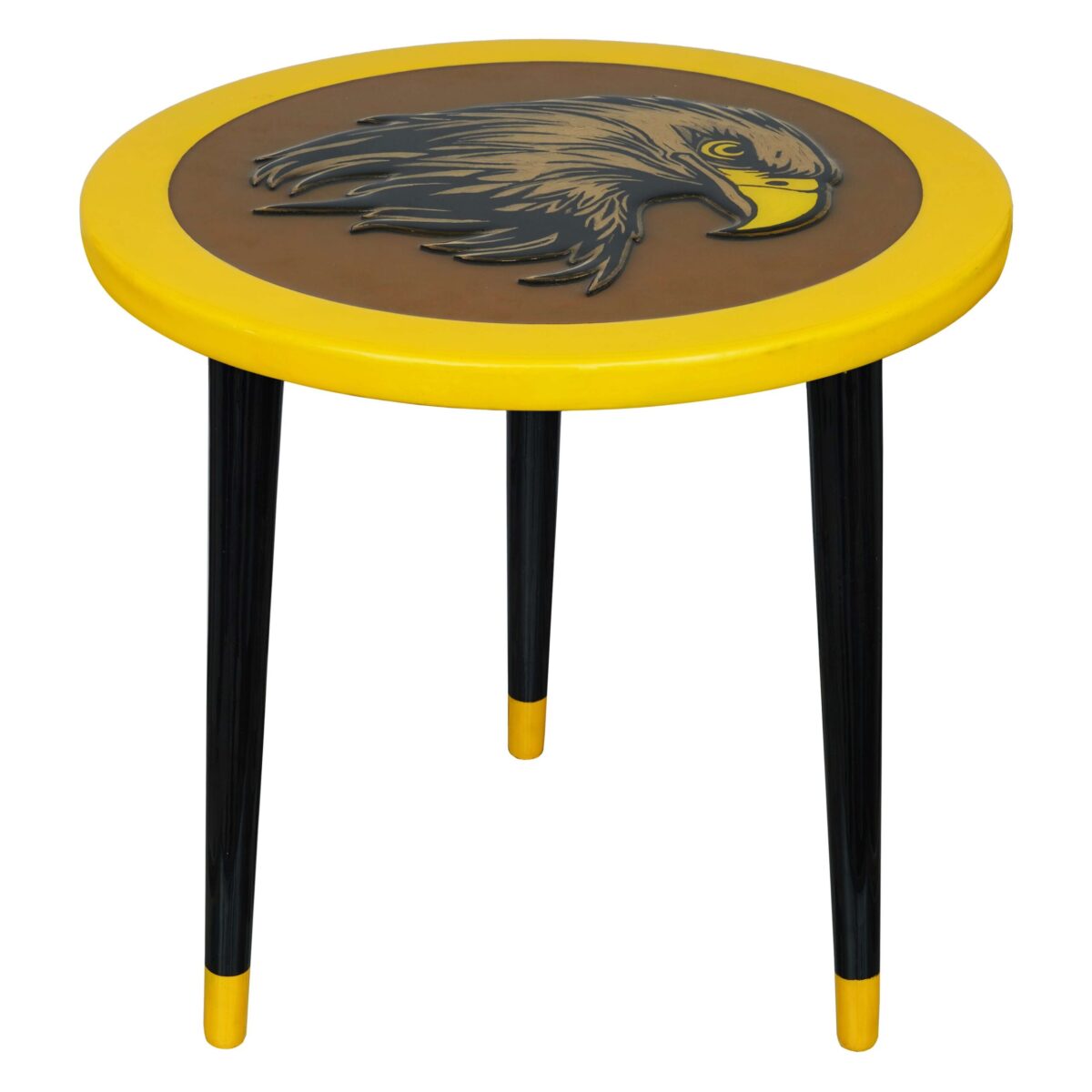 "Charming Epoxy Wooden Round Side Table - Perfect for Living Rooms, Bedrooms, and Plant Stands"