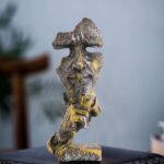 "Abstract Face Statue Set of 3 - Modern Art Showpieces for Living Room, Bedroom, Office Decor"