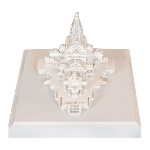 "DivineSanctuary Resin Ram Mandir Ayodhya Model - Authentic Design for Home Temple, Decor & Gifting"