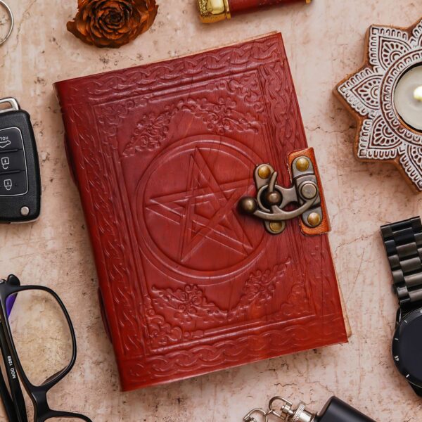 "Classic Vintage Diary with Antique Lock - Perfect for Writing, Sketching, and Planning"