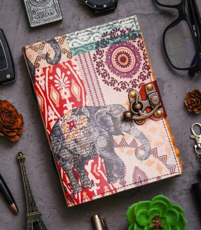 "Heritage Diary with Antique Lock - Perfect for Writing, Sketching, and Planning"
