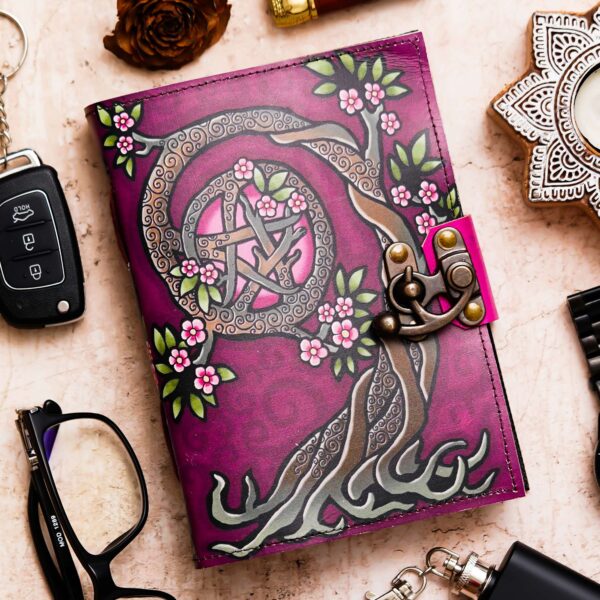 "Vintage Elegance Diary with Antique Lock - Perfect for Writing, Sketching, and Planning"