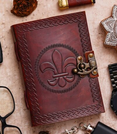 "Heritage Diary with Antique Lock - Perfect for Writing, Sketching, and Planning"