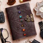 "Timeless Elegance Diary with Antique Lock - Perfect for Writing, Sketching, and Planning"